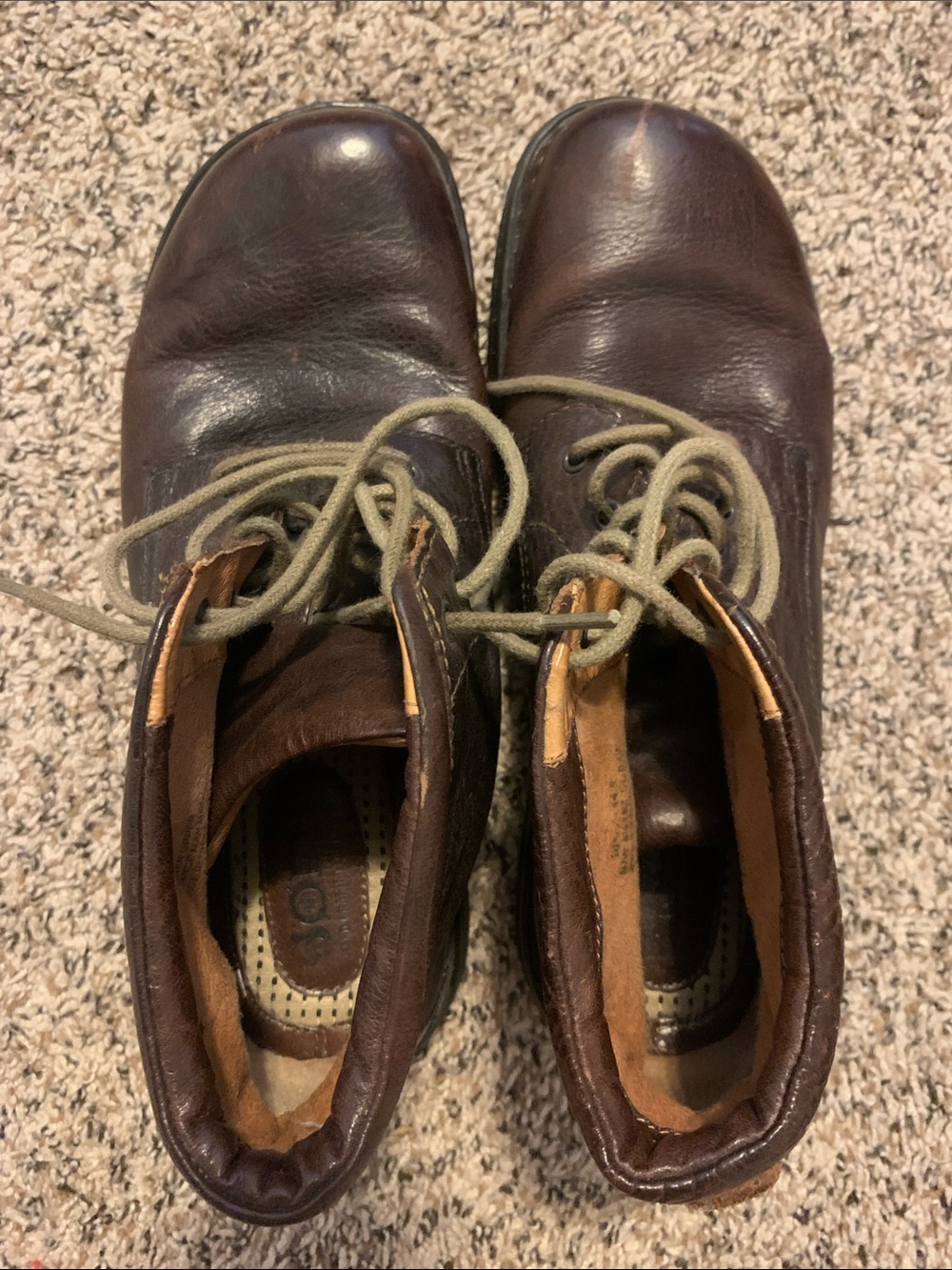 Born Men's Brown Leather Chukka Boots with Tan Lining